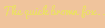 Image with Font Color ECDD6A and Background Color F0C49C